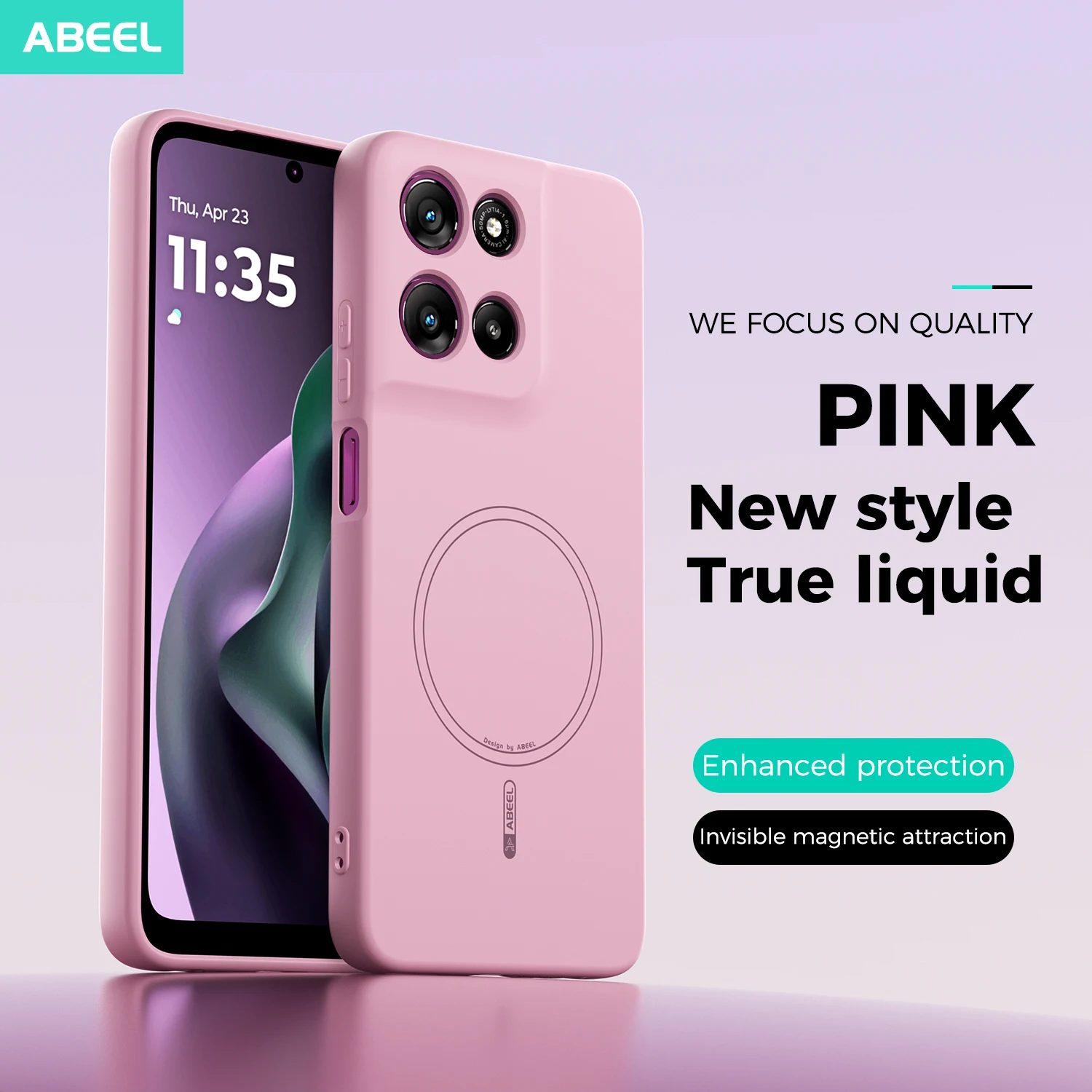 حافظة لهاتف موتورولا موتو جي بلاي 5G 2026 ذات ملمس يدوي من السيليكون السائل Magsafe غطاء هاتف محمول ناعم #2