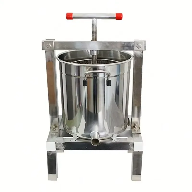Stainless steel manual fruit press juicer honey processing and beeswax press