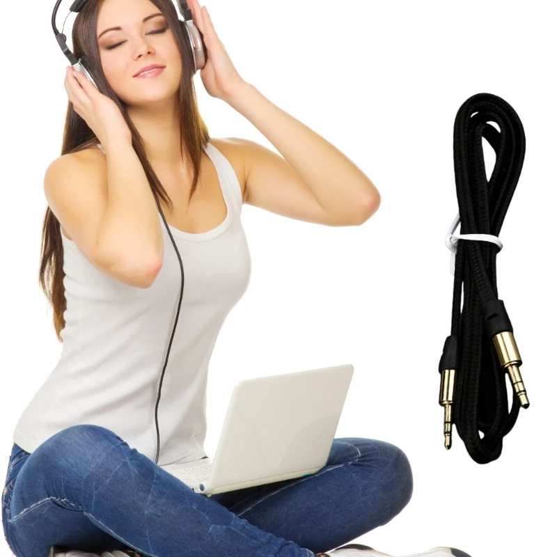 Đầu đực 3,5mm đến đầu nối 3,5mm Dây cắm 3,5 cho hệ thống âm thanh nổi trên ô tô và thiết bị động 100cm