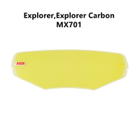 Película Antivaho for LS2 MX701 Explorer Explorer Carbon Anti Fog Film Helmet Accessories Visibility Improves Moto Replacement