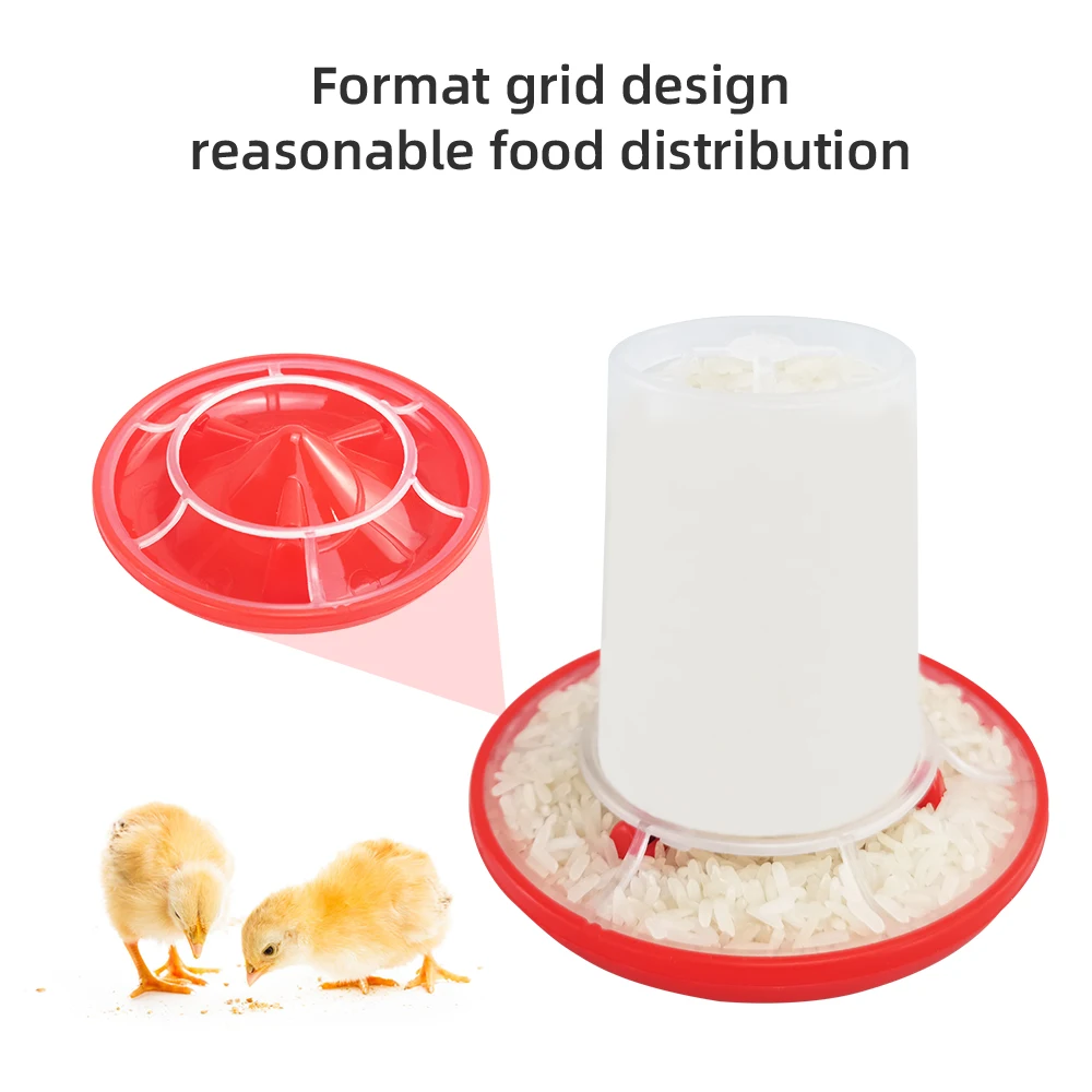 1Set=2Pcs Chickken Feeding Watering Supplies Chicken Feeder Drinker Poultry Chick Hen Quail Bantam Feeding Tool 160G/160ML