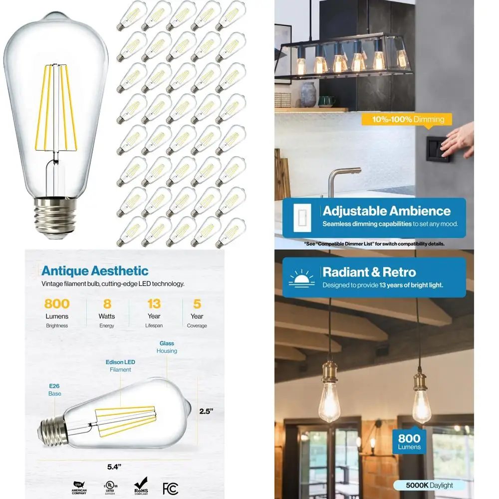 Vintage Style Led F…