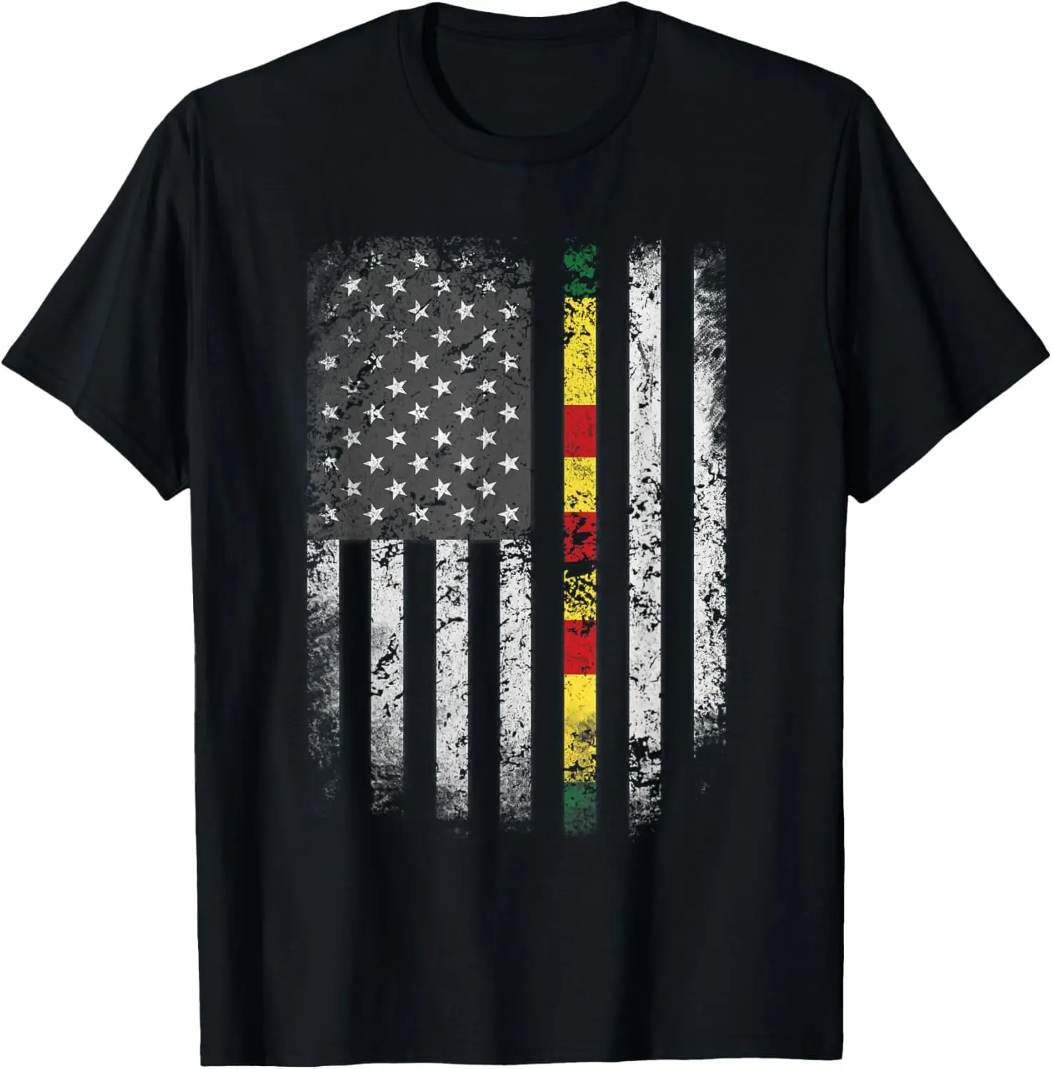 Proud Vietnam Veteran Shirt US Flag Ribbon Father Gift Tee T-Shirt