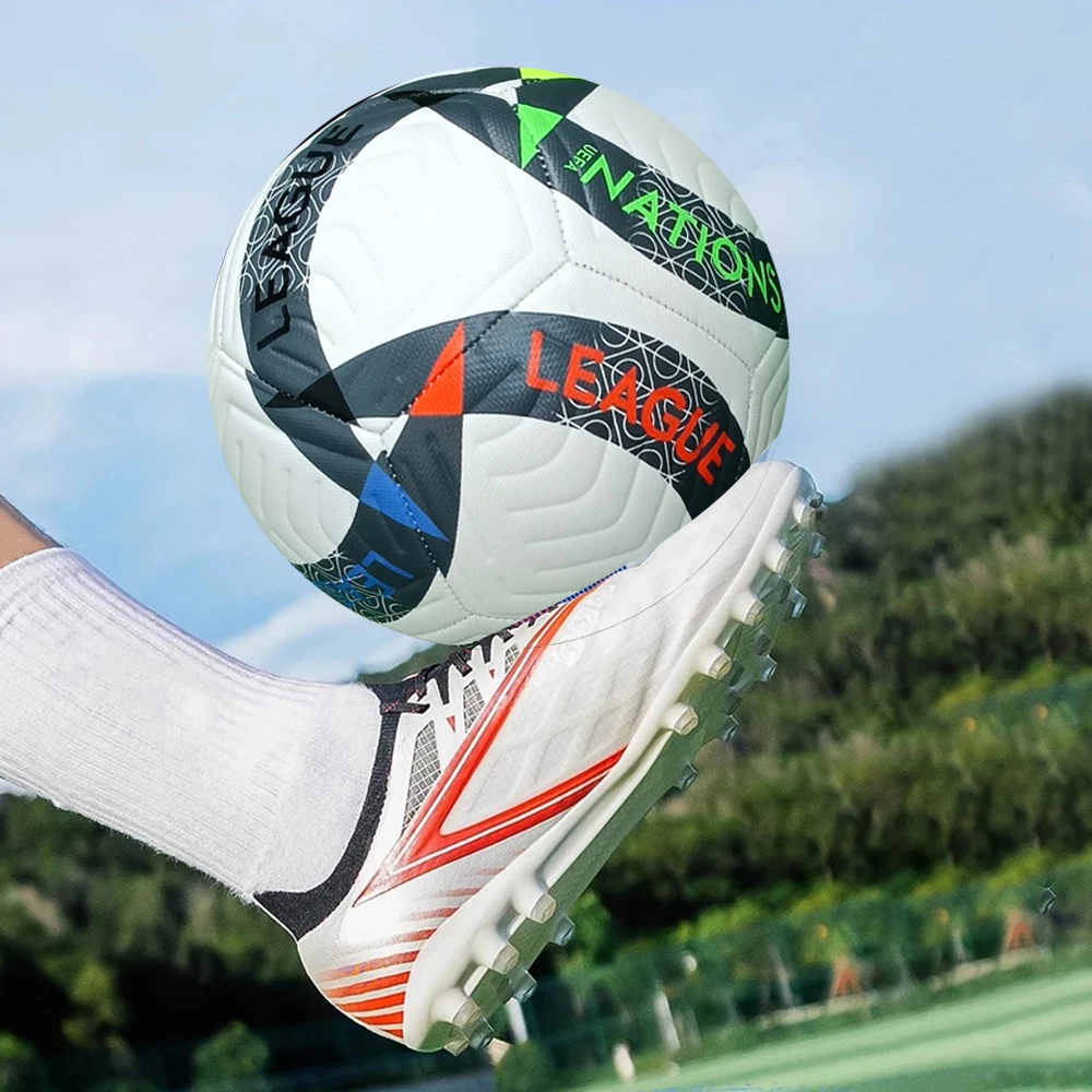 축구 공 성인 고품질 공식 크기 5 PU 내마모성 야외 리그 스포츠 축구 훈련 경기 축구
