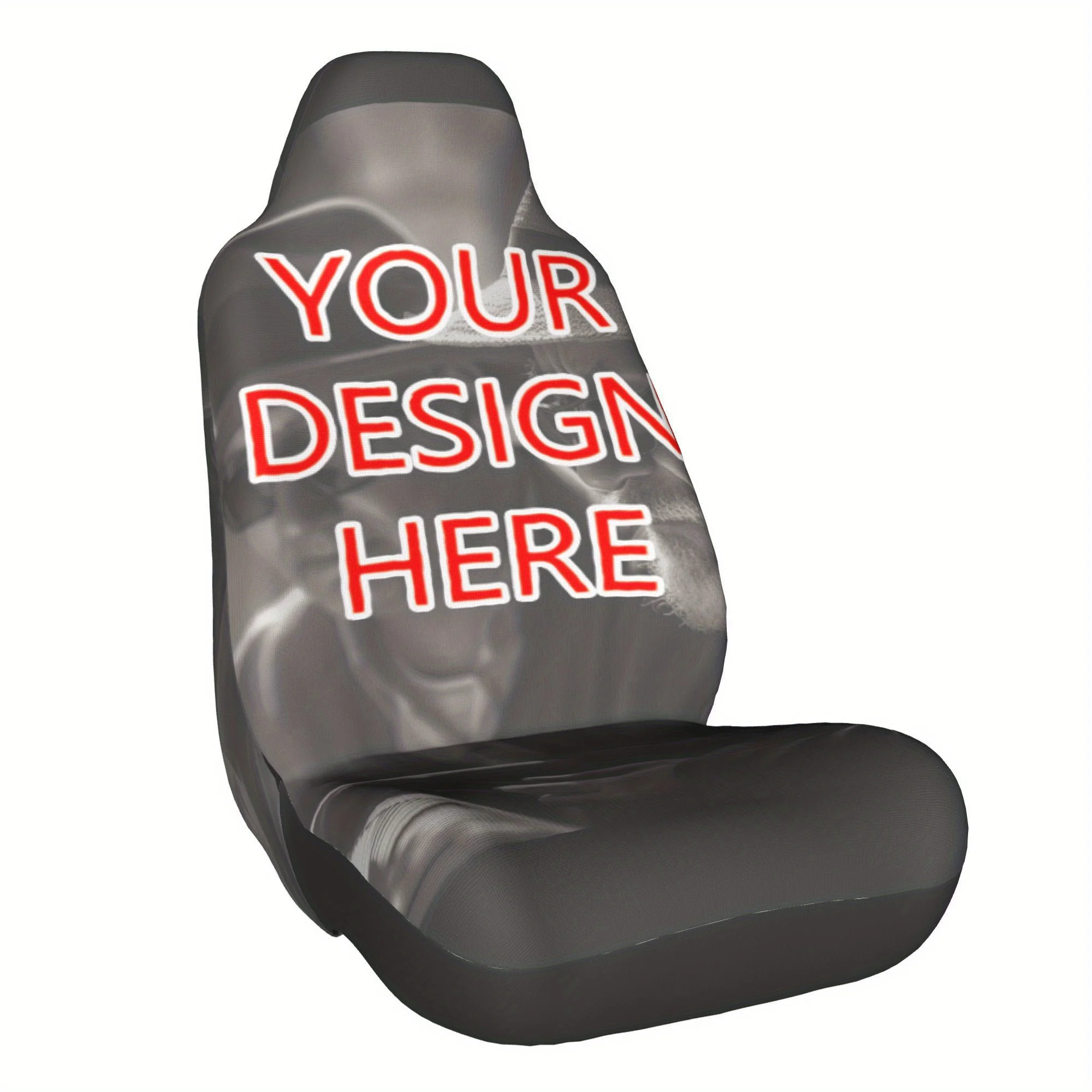 

Custom Fit Car Seat Covers - Personalized Truck Seat Protectors With YOUR DESIGN HERE, Washable Polyester Cushion Cases For Cars