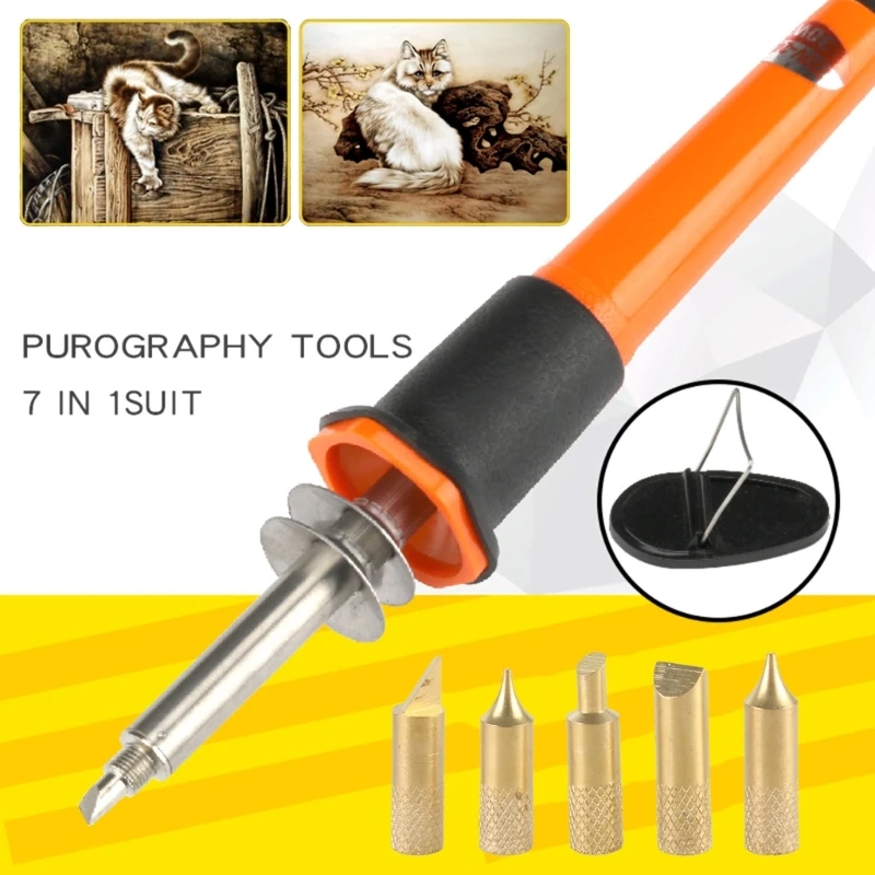 

Burning Set Pyrography Pen for Embossing Carving Soldering Welding Tool Dropship