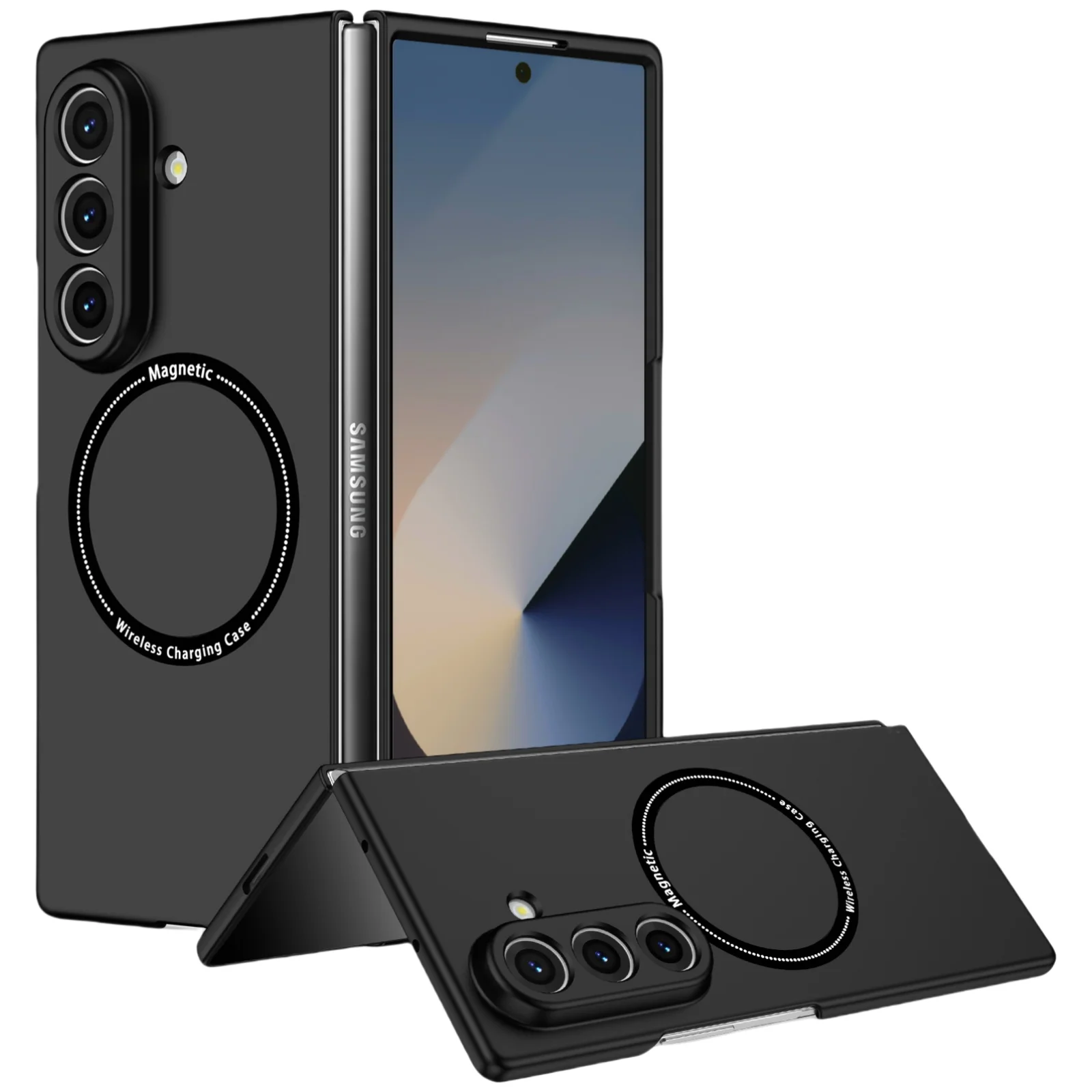 

Folding Plastic Cover Magnetic Anti-Drop Case for Samsung Galaxy Z Fold7 Fold6 5G Fold 7 Fold3 Fold4 Fold 5 6 4 3 Fold5