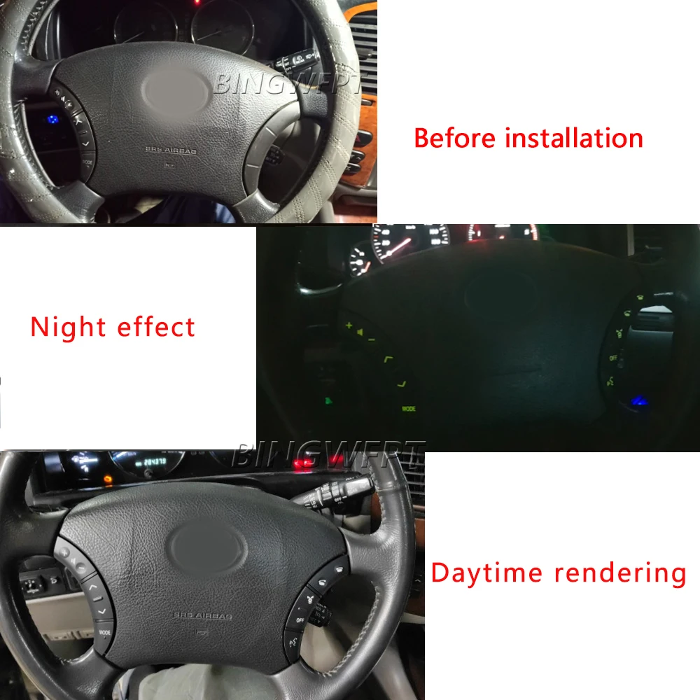 New Steering Wheel Control Button Switch 75B037 For Toyota Land Cruiser Prado 120 2004 2005 2006 2007 2008 2009 Car accessories view 6