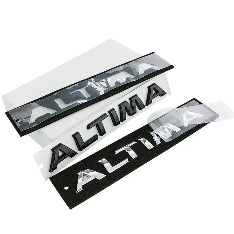 ABS Plastic Letter Sticker Car Rear Trunk Side Body Emblem for Nissan ALTIMA Badge Modification Exterior Styling Accessories