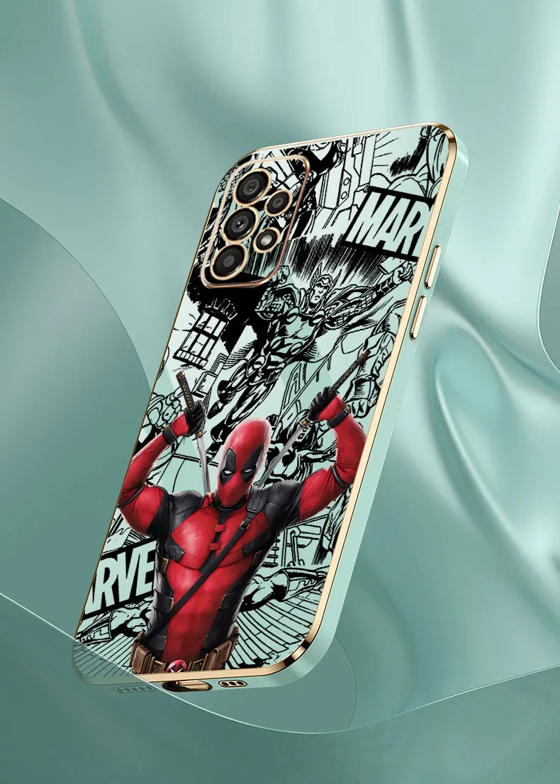 Marvel Deadpool Art Phone Case For Samsung Galaxy A55 A54 A53 A52 A52S A51 A73 A72 A71 A42 A35 A34 A33 A32 A31 A25 A24 5G Cover