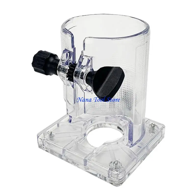 31GJ Portable Router Base Woodworking for Palm Router Base Plastic Thicken for Protection Cover Carpenter Tools 3.5x3.2x