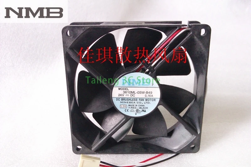 

3610ML-05W-B49 9225 9025 9 см DC 24 В 0,16 А Для Fanuc серии 16/18 TA, MA, TB, MB, TC, MC охлаждающий вентилятор NMB