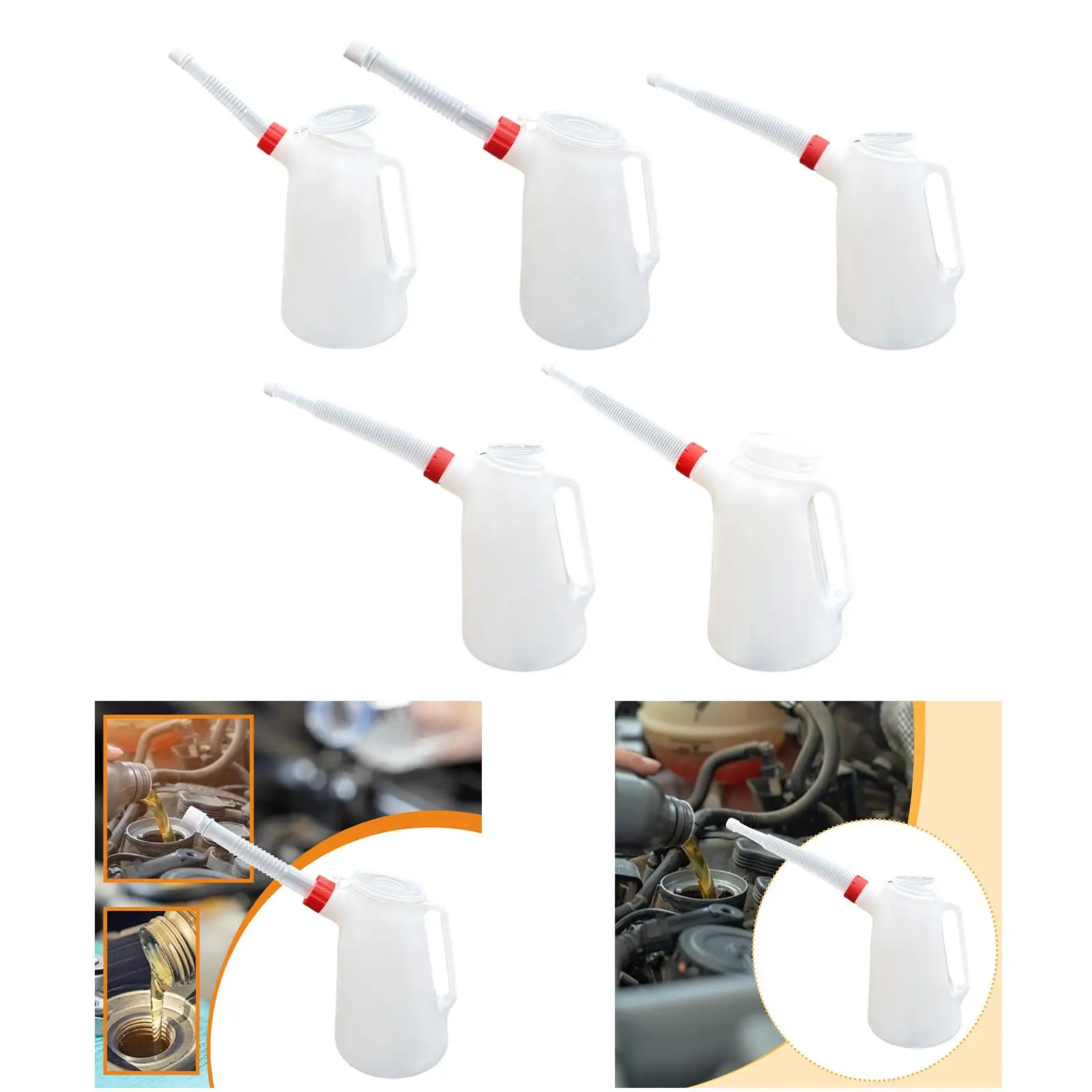 Oil Measuring Jug Measuring Oil Jug Efficient Multifunctional with Lid Pot
