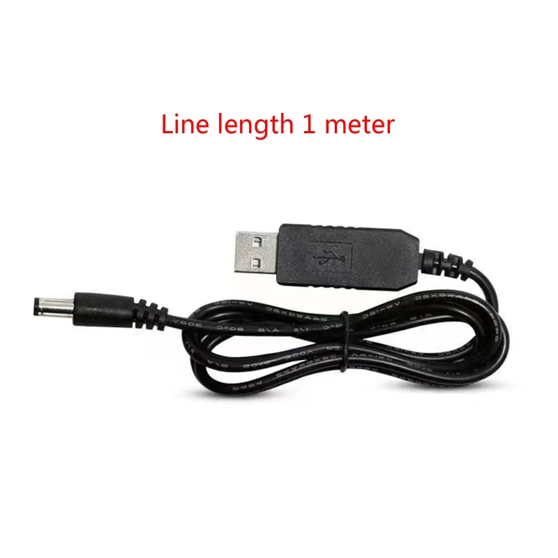 USB Power Line for DC 5V to for DC 9V / 12V Step UP Module Adapter USB Converter Cable 2.1x5.5mm Plug Accessories