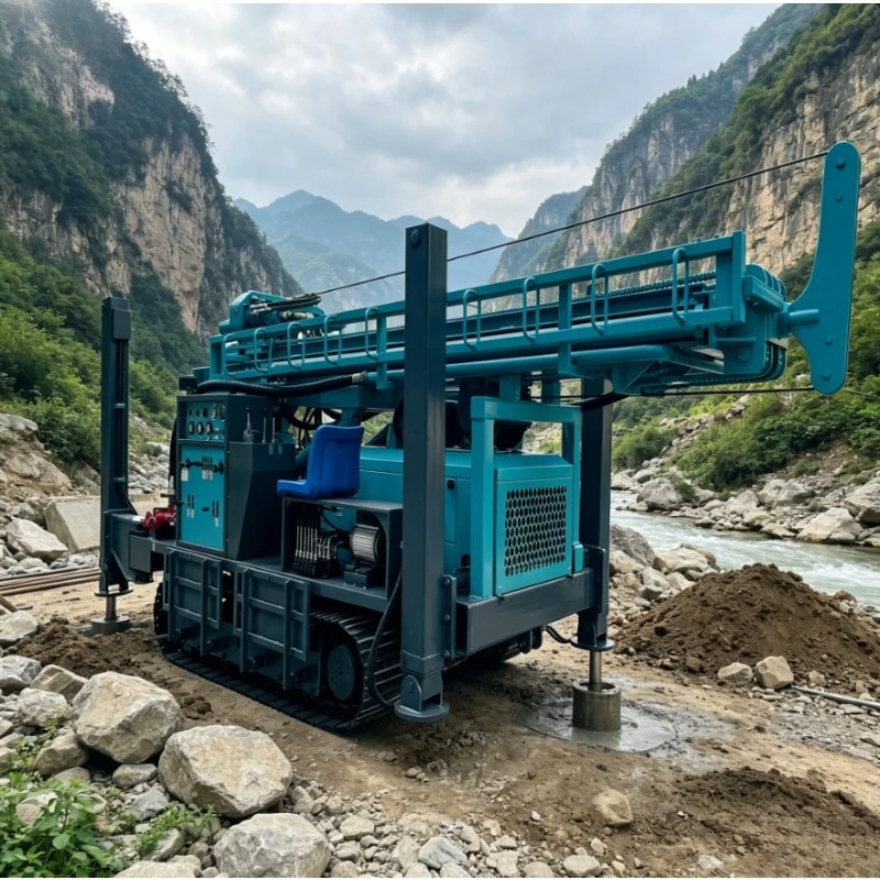Customized 350m Crawler Portable Well Borehole Drilling Machine Good Quality Portable Water Well Drilling Rig Price for Sale