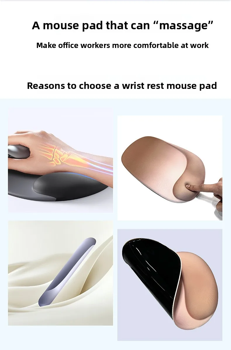 Gradient Handgelenkauflage Mauspad Ergonomische Schreibtischunterlage für Büro und Gaming 6 Farboptionen Einzelnes Tastatur-Set – Detail 3