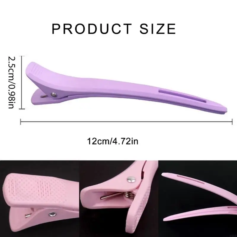 U0DE 6 PCSダックビークヘアクリップヘアセクションヘアスタイリングクリップのためのクリップ