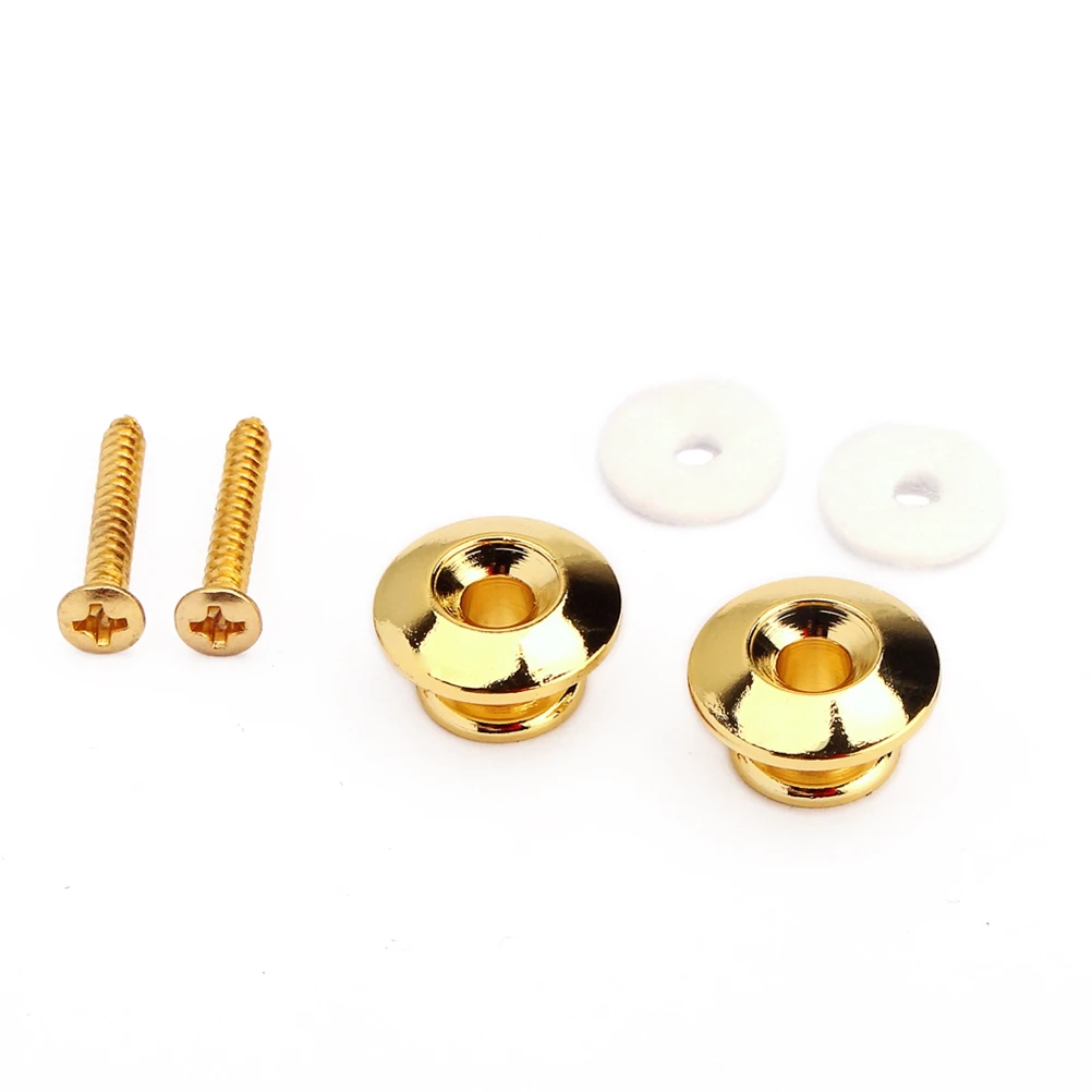 

Copper Color Guitar Strap Locks Metal Strap Buttons with Mounting Screws For Guitar Bass Mandolin Guitar Replacement Parts Acces