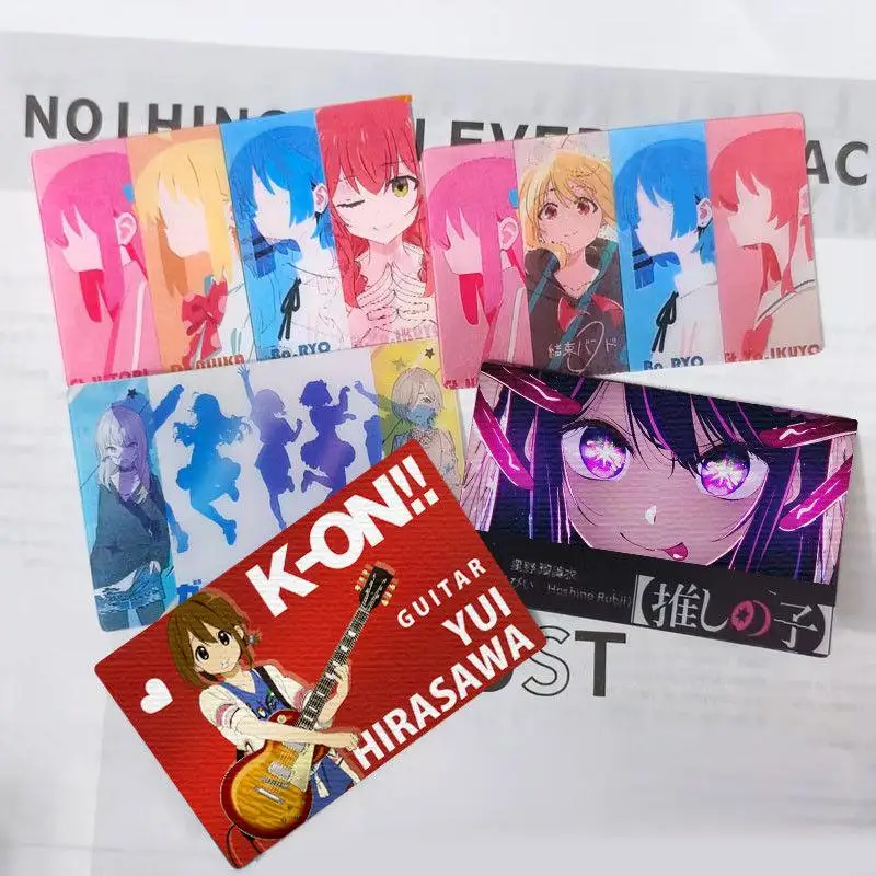 

Anime K-ON BOCCHI THE ROCK OSHI NO KO GIRLS BAND CRY Cosplay Card Five Changes Grating Card Ornament Accessories Prop