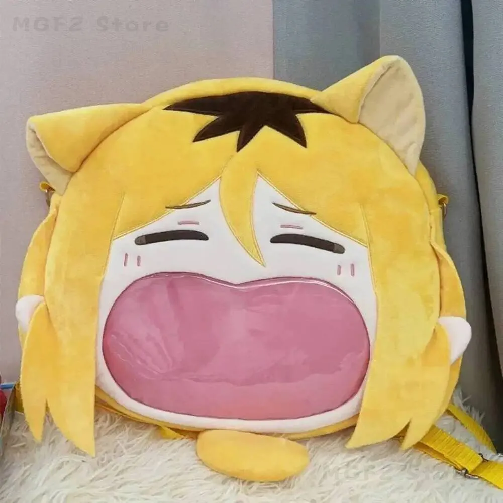 

Сумка через плечо Kawaii Girl Haikyuu!! Прозрачная сумка-итабэг Kozume Kenma Big Mouth с молнией, рюкзак для студентов, сумка-мессенджер, подарок Haikyu