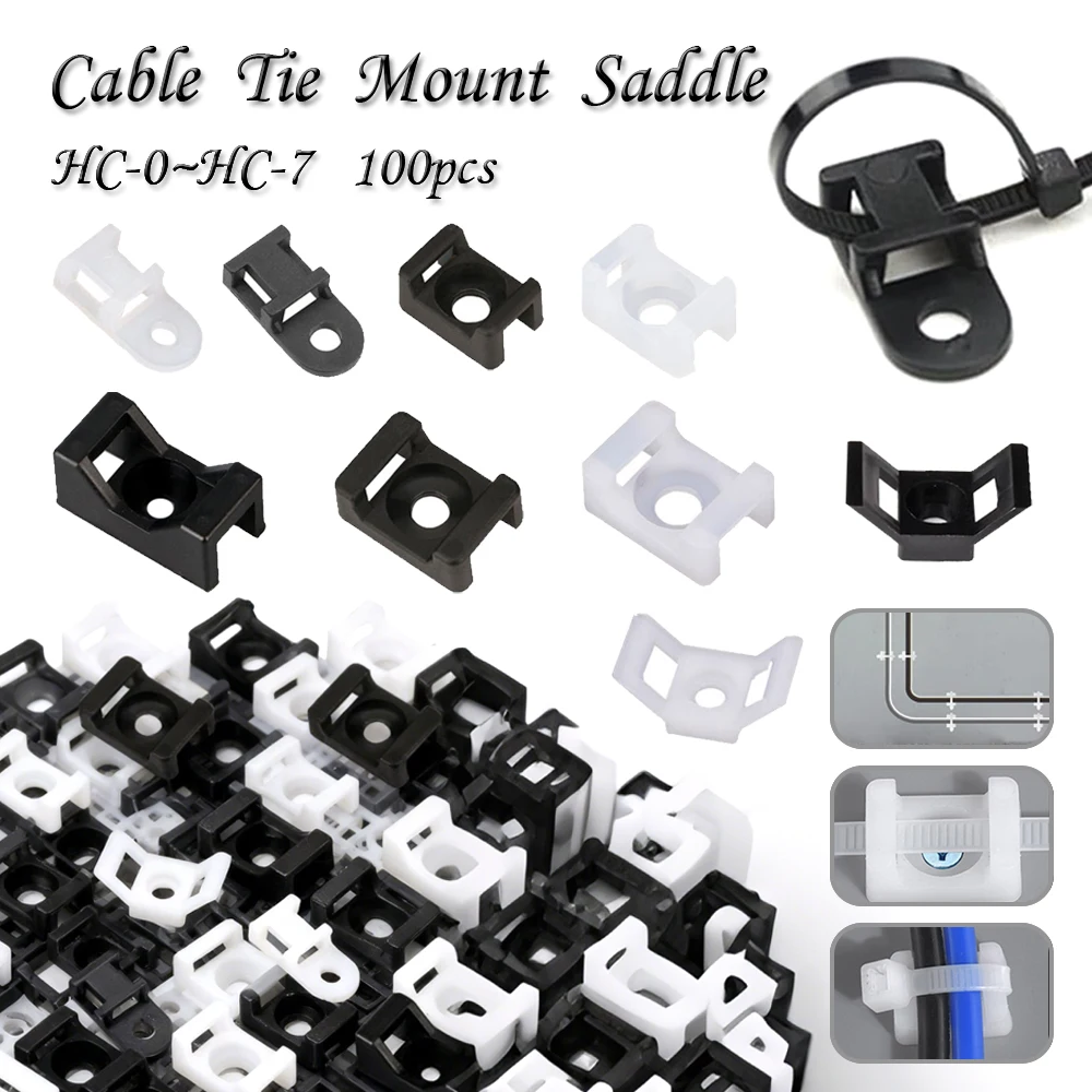 100Pcs Cable Tie Ba…