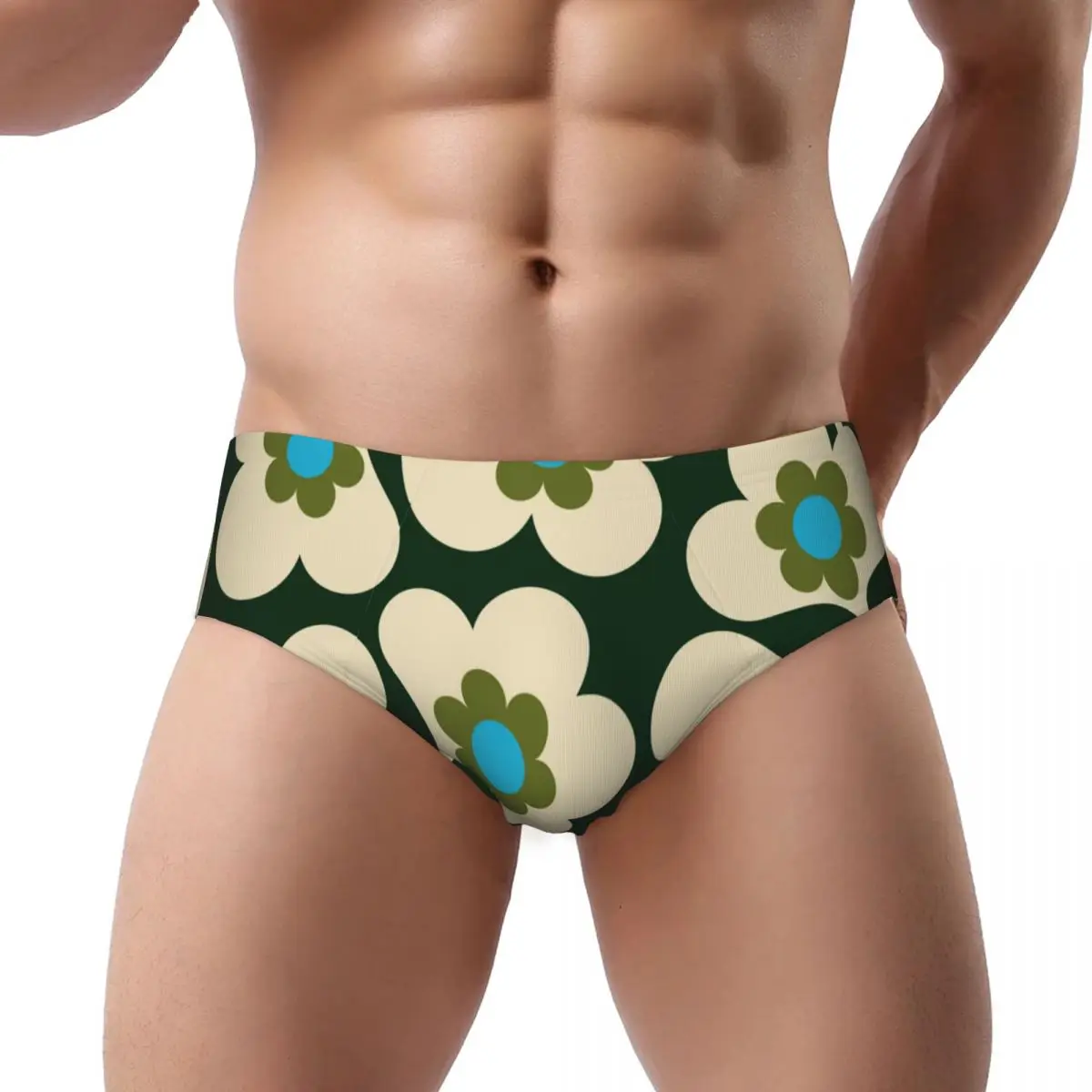 

Custom Orla Kiely Flower Scandinavian Geometric Style Men's Briefs Panties Men Comfort Underwear Underpants
