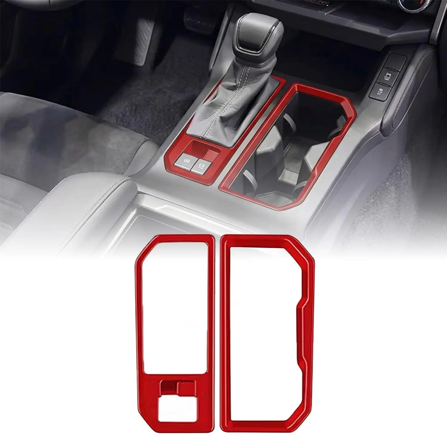 LHD! for Toyota RAV4 2026 2027 Accessories Center Console Decorative Modling Strip Overlay Cover Trim Red ABS