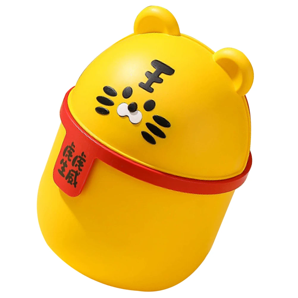 

Garbage Cans Desktop Small Trash for Bedroom Mini Bin Tabletop Plastic Office Multi-function Kitchen