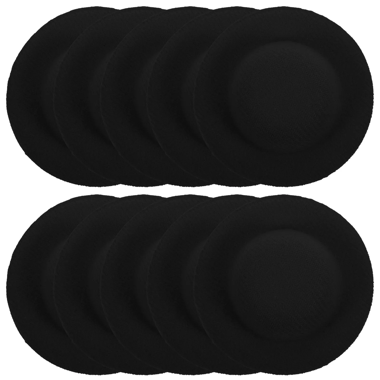 10Pcs Craft Hat Mini House Weaving Hat Ornament for DIY Decoration Small Decor Accessory Home Garden Party Theme Use