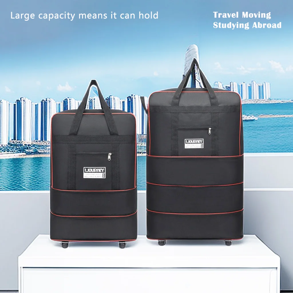 Folding travel bag, luggage,large capacity telescopic luggage, overnight bag,weekend travel bag, waterproof and wear-resistant