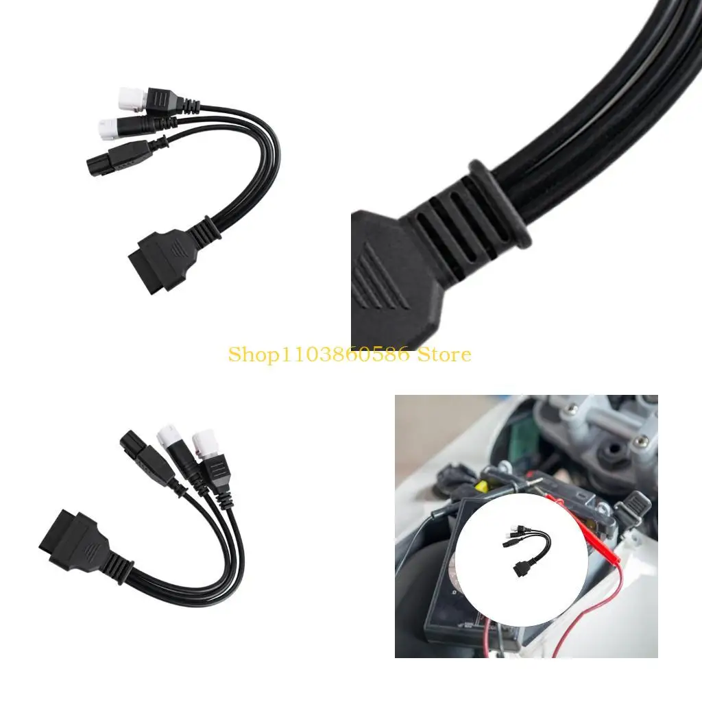 

242a Universal Motorcycle Connector Cable ABS для велосипедов 3+4 6 контактных интерфейсов