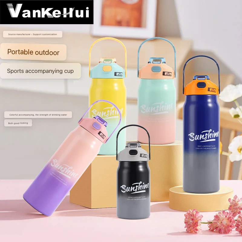 

Supports OEM/ODM and LOGO customization1800ML large capacity 316 stainless steel insulated cup, sports water bottle, portable fo