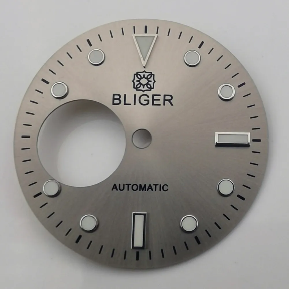 일본 Nh38 자동 무브먼트에 적합한 야광 다이얼, 다양한 색상, 29mm