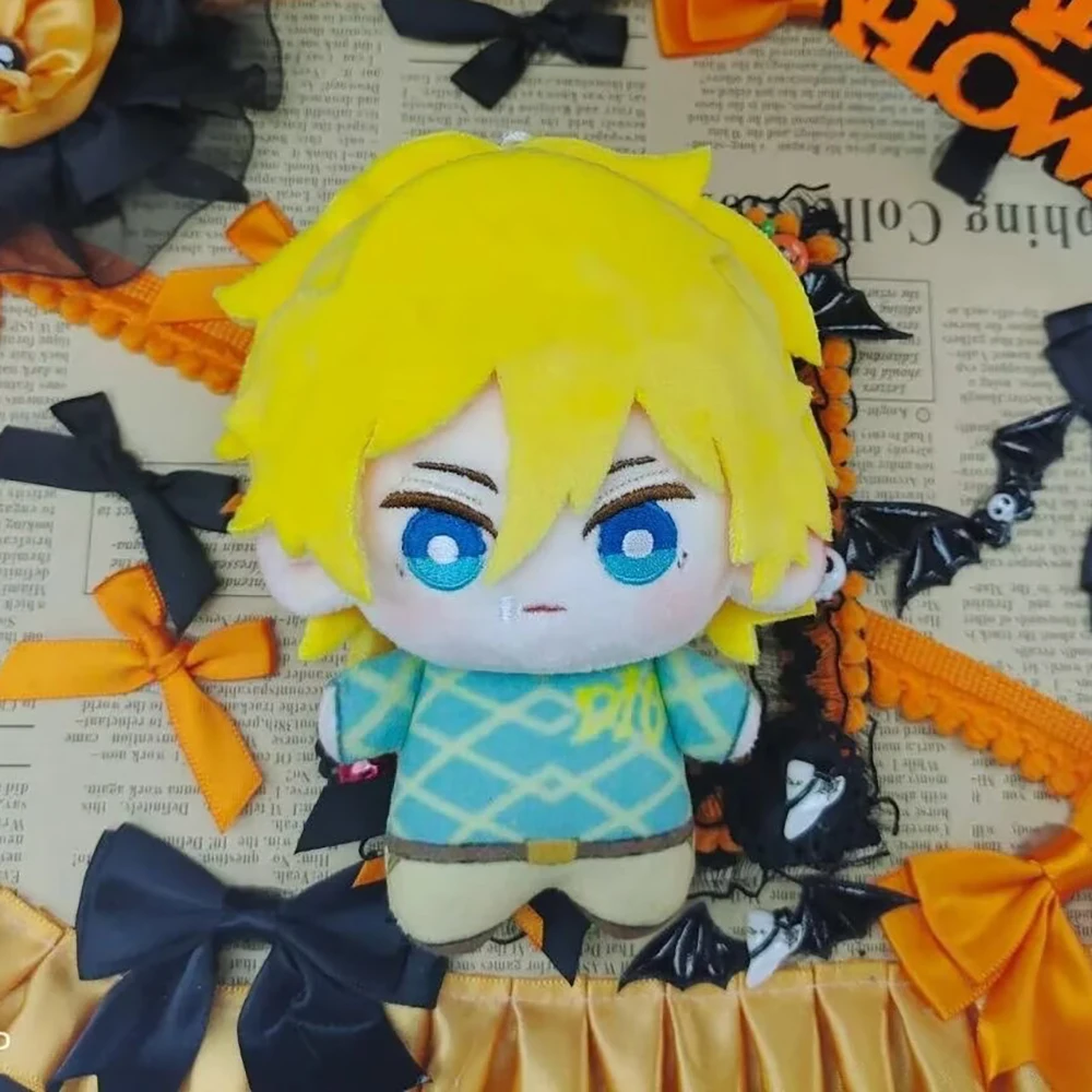 10cm Anime JoJos Bizarre Adventure Dio Plush Doll Soft Plushies Pendant Diego Brando Stuffed Toy Dolls Collection Birthday Gift