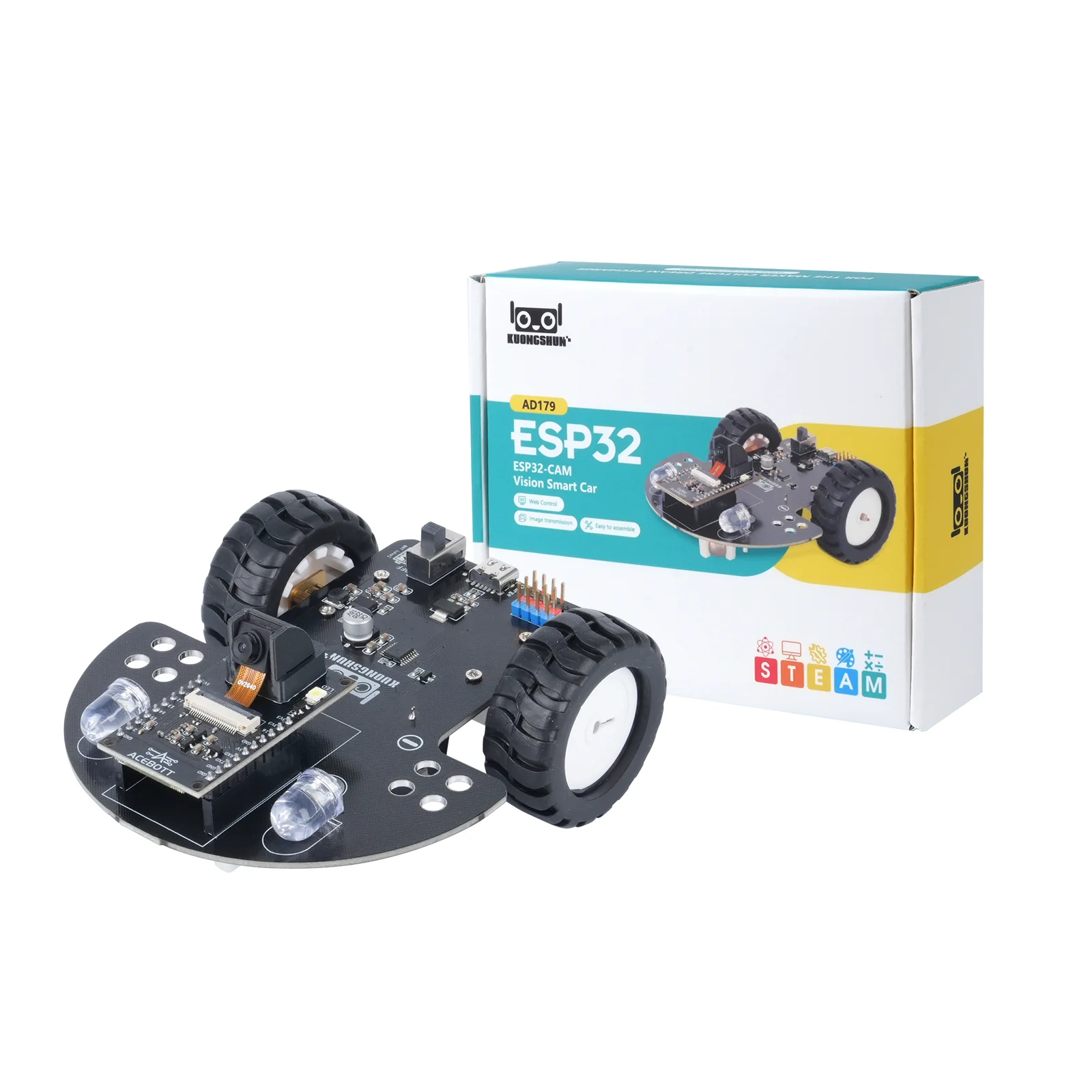 ESP32 Vision Smart Car For Arduino Robot For Programming With ESP32 Camera Support Arduino C Programming DIY Robot Kit