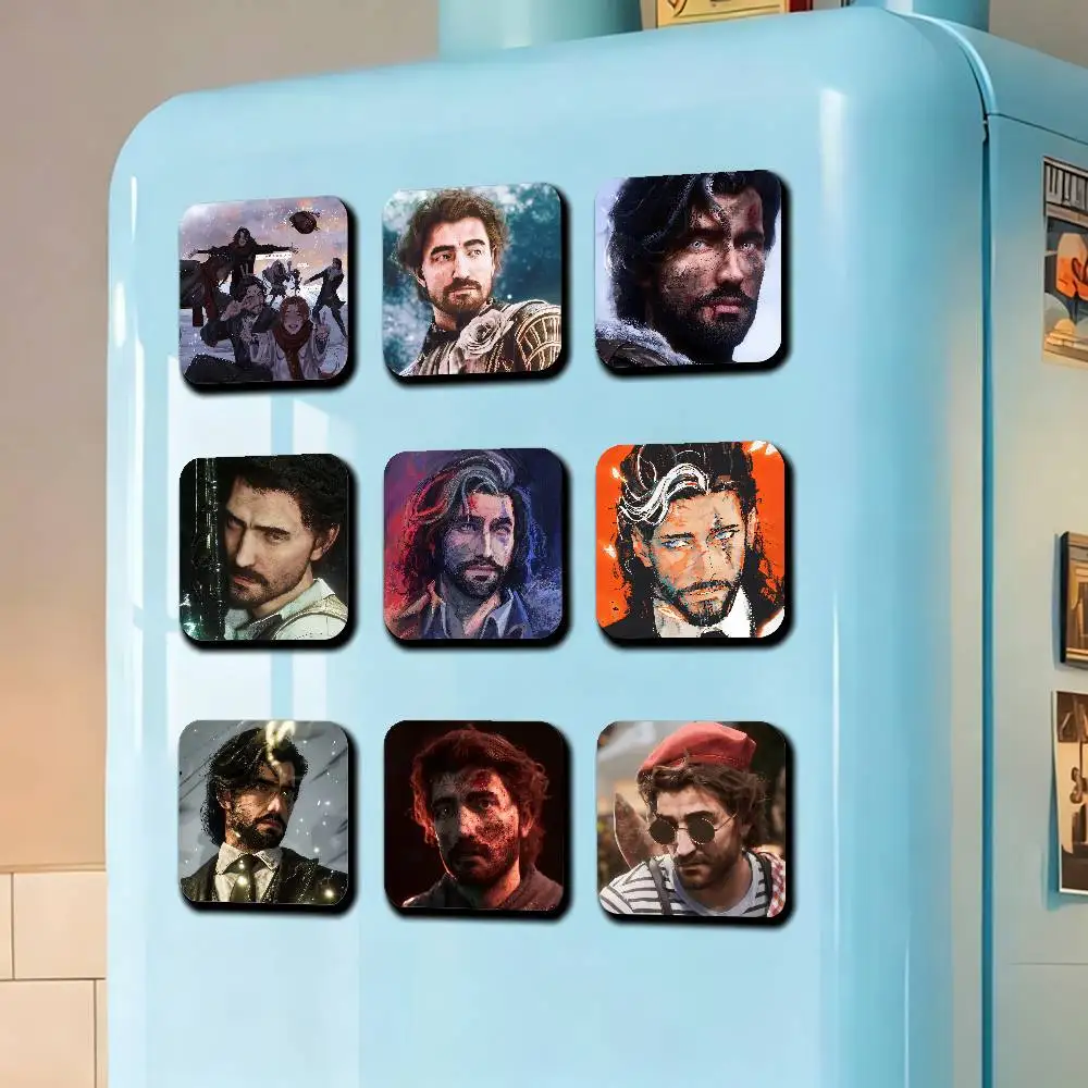 For Gustave Clair Obscur Expedition 33 Fridge Magnetic Cards Cover Metal Icebox Cabinet Custom Refrigerator Magnets