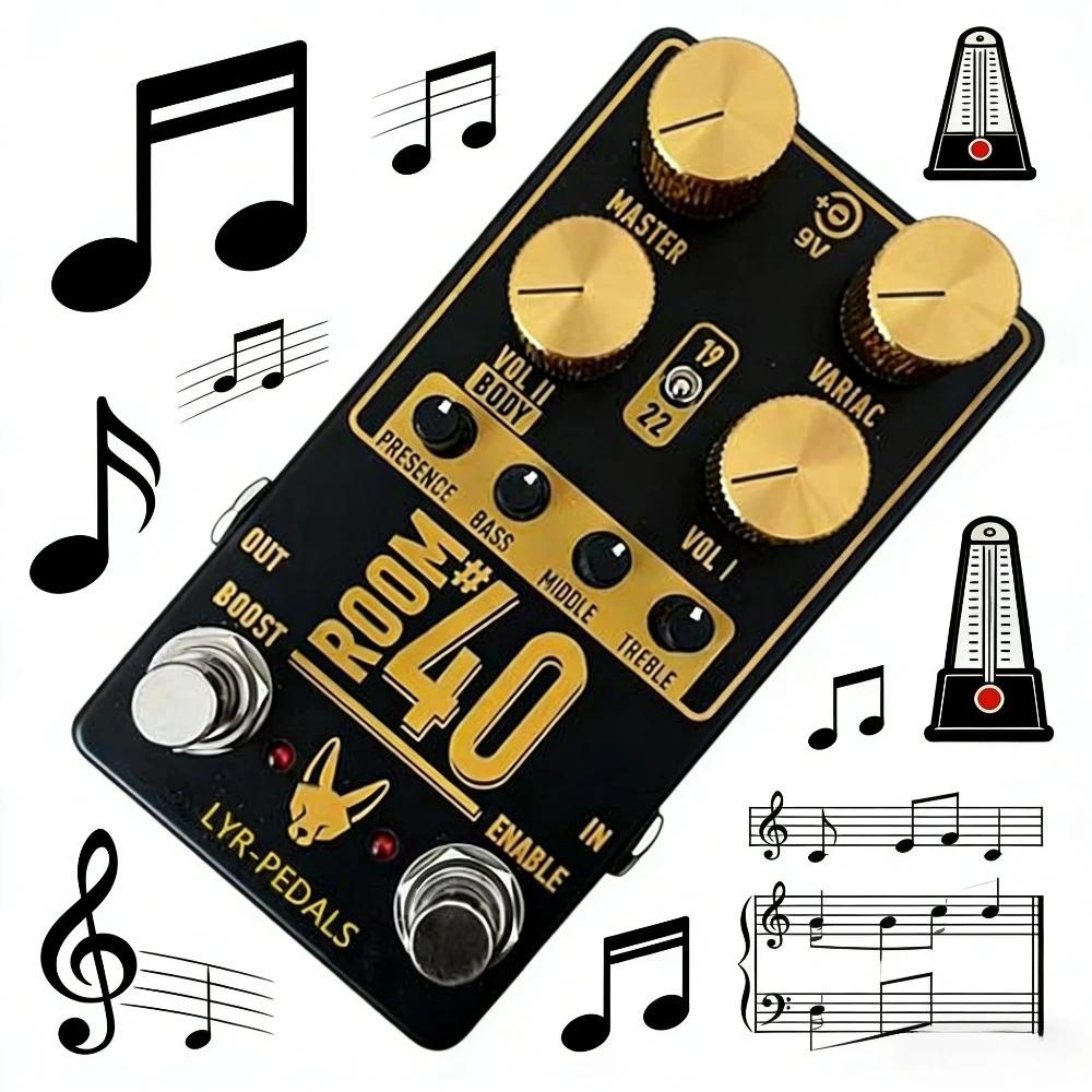 LY-ROCK Room 40 Rock Electric Guitar Pedal Distortion Overload Single Block Effect Pedal,Original Clone
