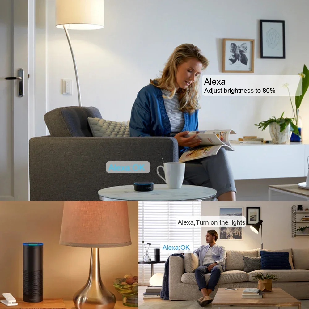 Zigbee 2CH LED Controller DC 12V 24V Smart Dimmer Match مع 10-Key CCT Wireless Remote لشريط CCT LED يعمل مع Alexa Google #4