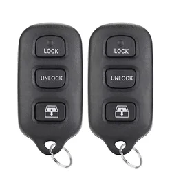 2 pcs For 2001 2002 2003 2004 2005 2006 2007 Toyota Sequoia 4Runner 4 Runner Car Remote Keyless Entry Key Fob GQ43VT14T