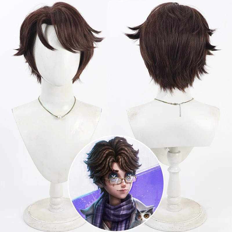 

Game Identity V E Sports BLK.Eli Clark Cosplay Wig Fortune Teller Heat Resistant Synthetic Hair Anime Game Party Role Playing