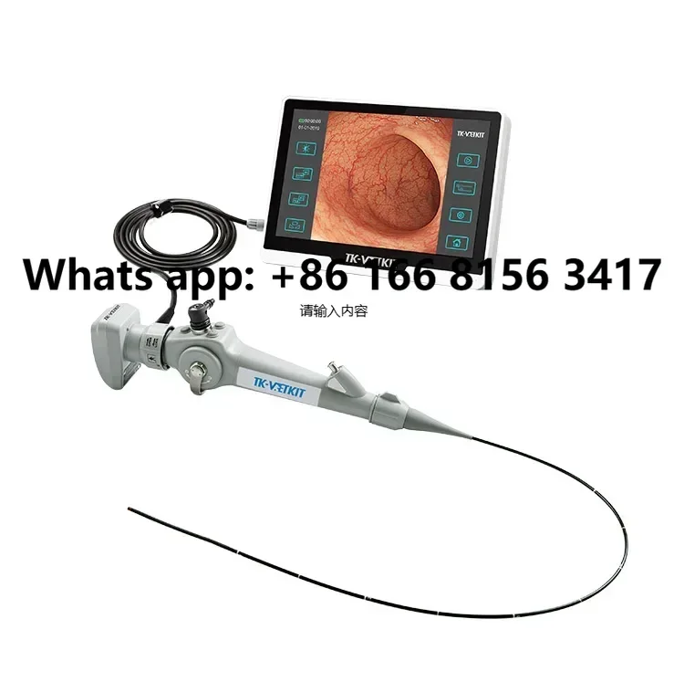 HD 720P Veterinary Flexible Video Endoscope for Small animal Bronchoscopy