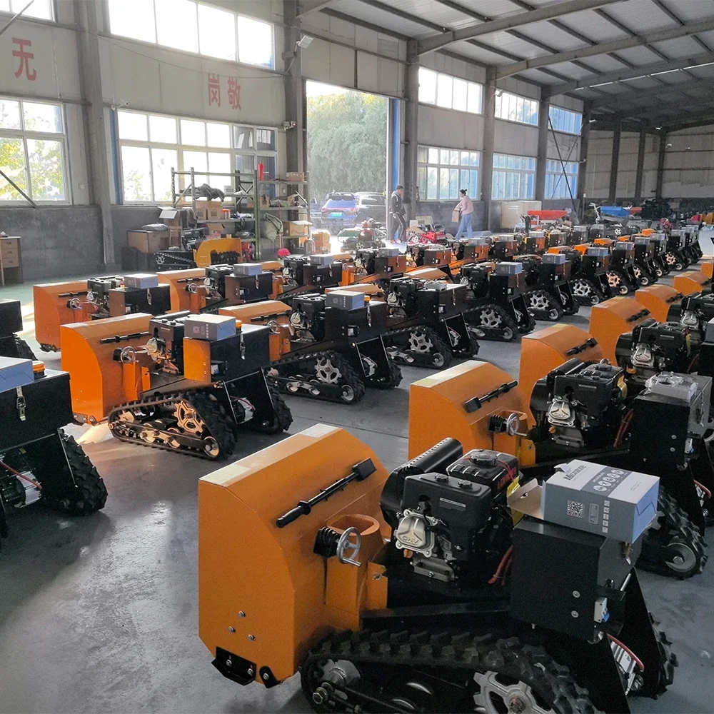 Woer Self Propelled Remote Control Snow Blower Cordless Brushless Powerful Autonomous Robot Tracks Diesel for House Low Energy