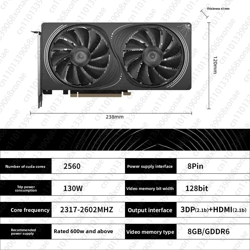 Kartu Grafis Diskrit RTX 5050 8G untuk Gaming dan Rendering