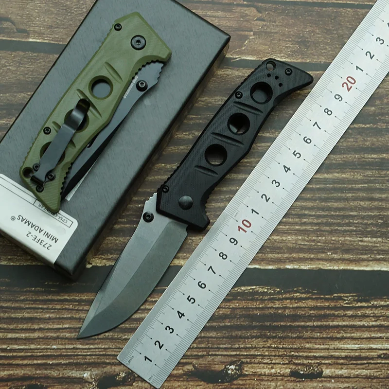 New Mini 273FE-2 Mark CPM Cruwar Blade G10 Handle Outdoor Camping Survival Kitchen Practical EDC Folding Tool Knife