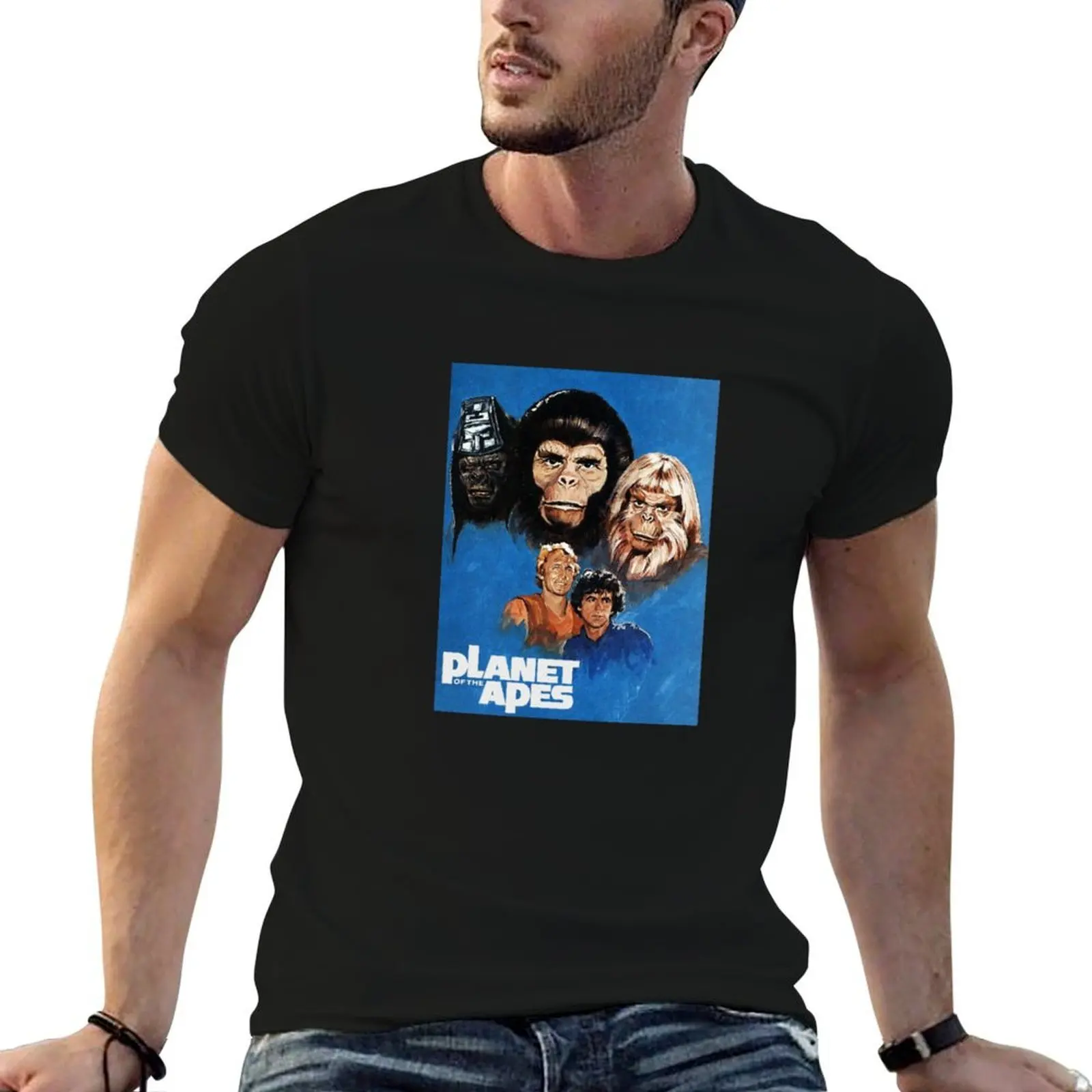 

Planet of the Apes - 70s TV series T-Shirt man t shirt luxury man t shirt cotton high quality T-Shirt