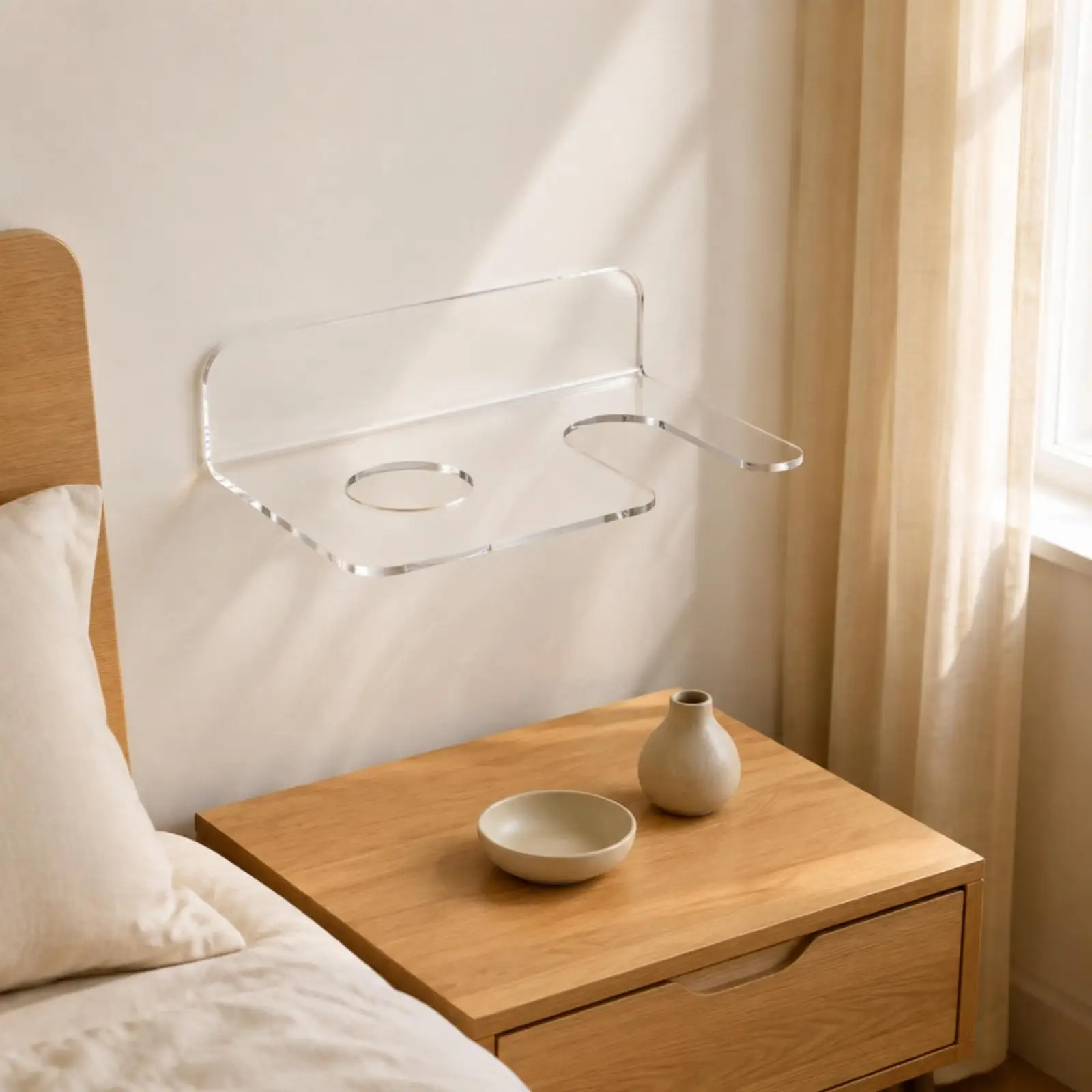 Respiratory Suction Device Wall Organizer Acrylic Rack for Airway Mask Holder Space Saving Design for Clinic and Home