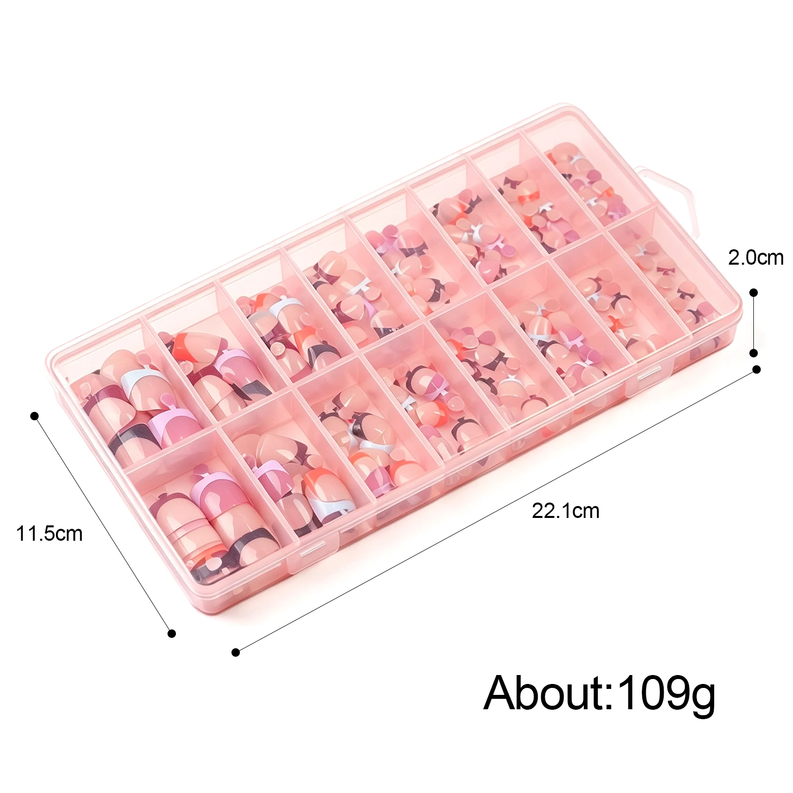 160 Stück Nude Kurze Quadratische Soft-Gel Press-On Zehennägel, Vorgefertigte Künstliche Zehennägel, Wiederverwendbare Acryl-Kunstnägel, DIY Salonbedarf – Detail 11