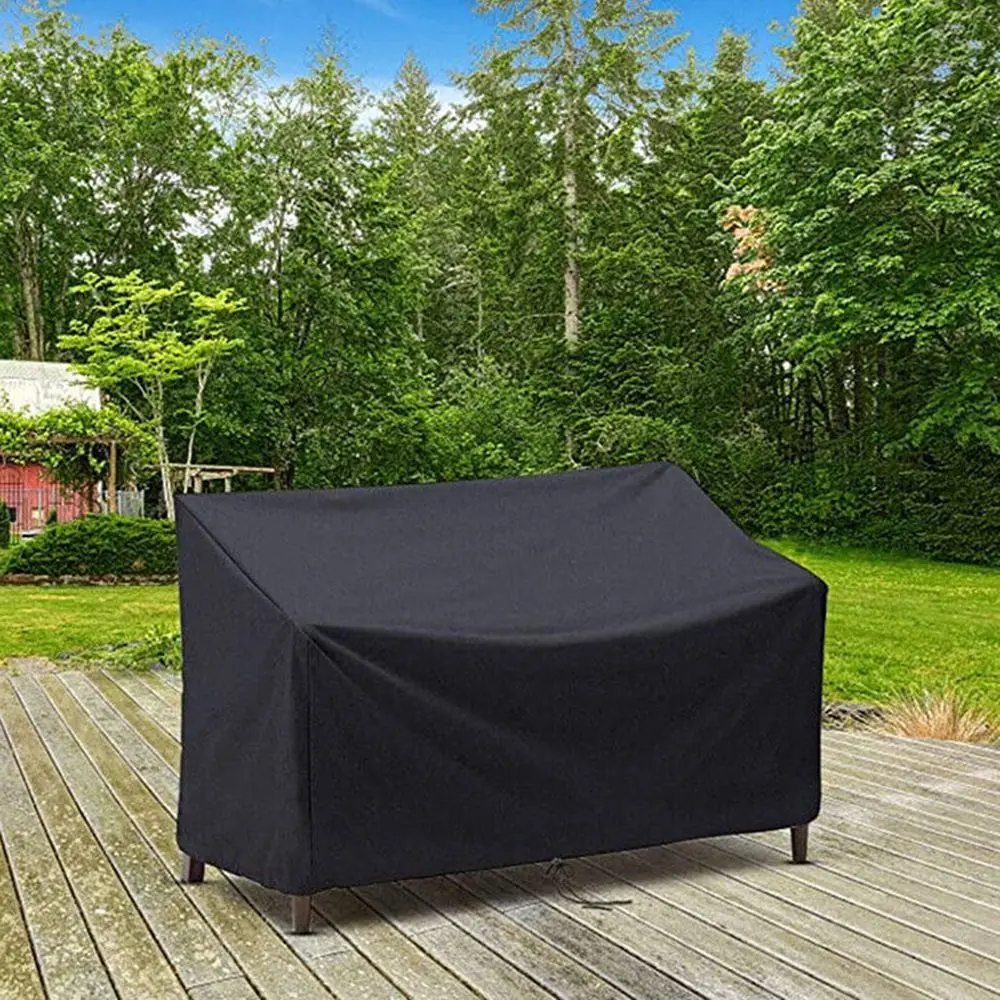 Durable Waterproof Outdoor Furniture Cover 2 3 4 Seater Garden Bench Cover Heavy Duty Dustproof Anti-UV Garden Chair Cover