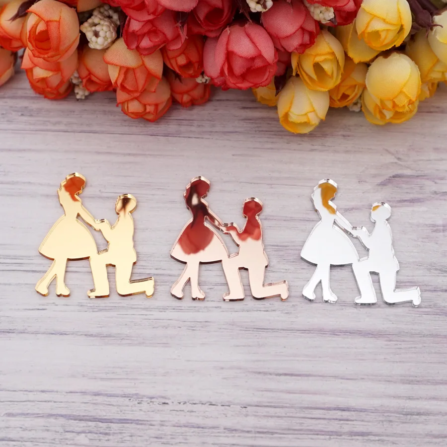 Einzigartige Spiegel-Hochzeitsschilder, Verlobungsfeier, Jungvermählten, Anhänger, Gästegeschenke, Festival-Accessoires, Hochzeitsdekoration, Partygeschenke – Detail 3