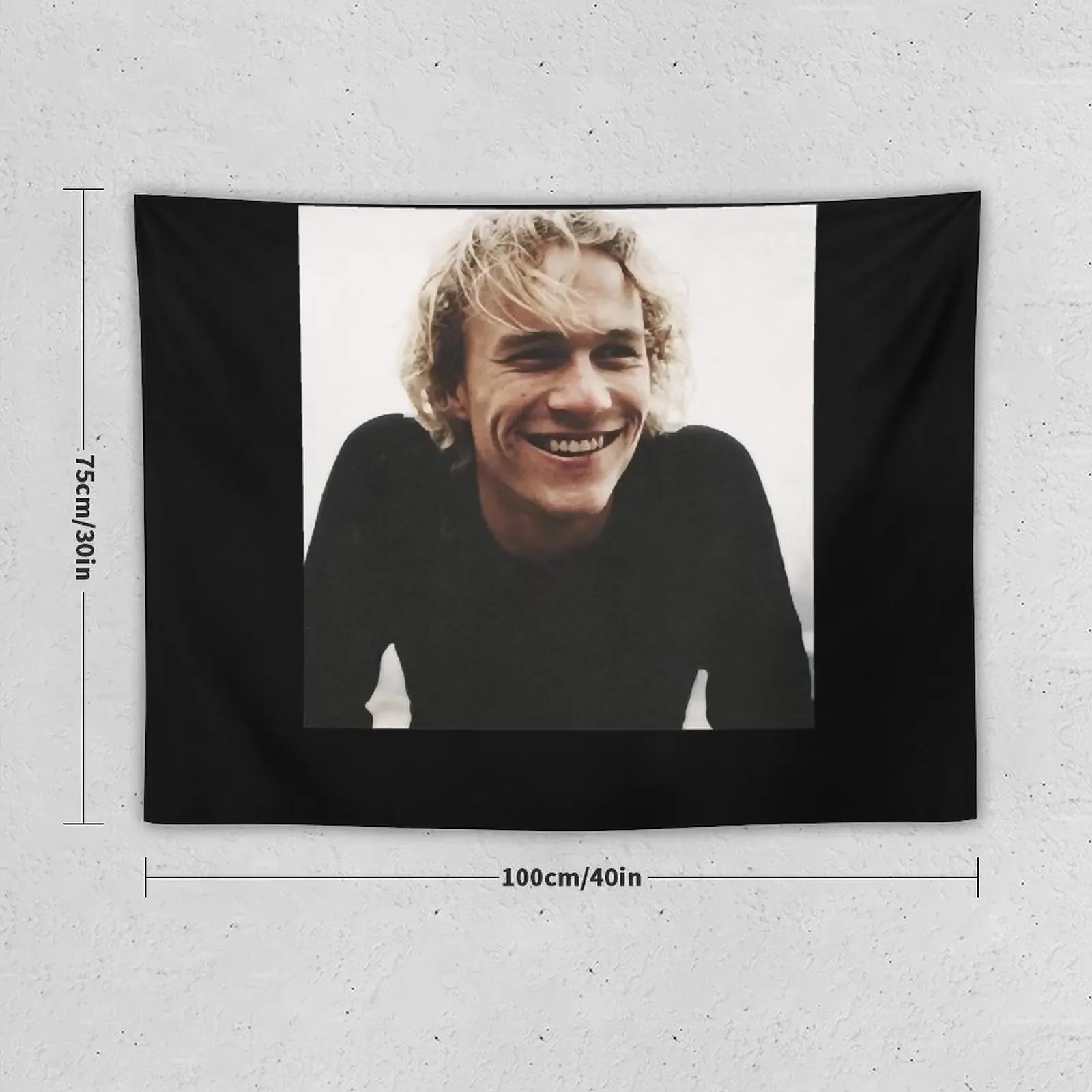 Blond Heath ledger on black background Tapestry Wall Hanging Room Design Outdoor Decoration Tapestry